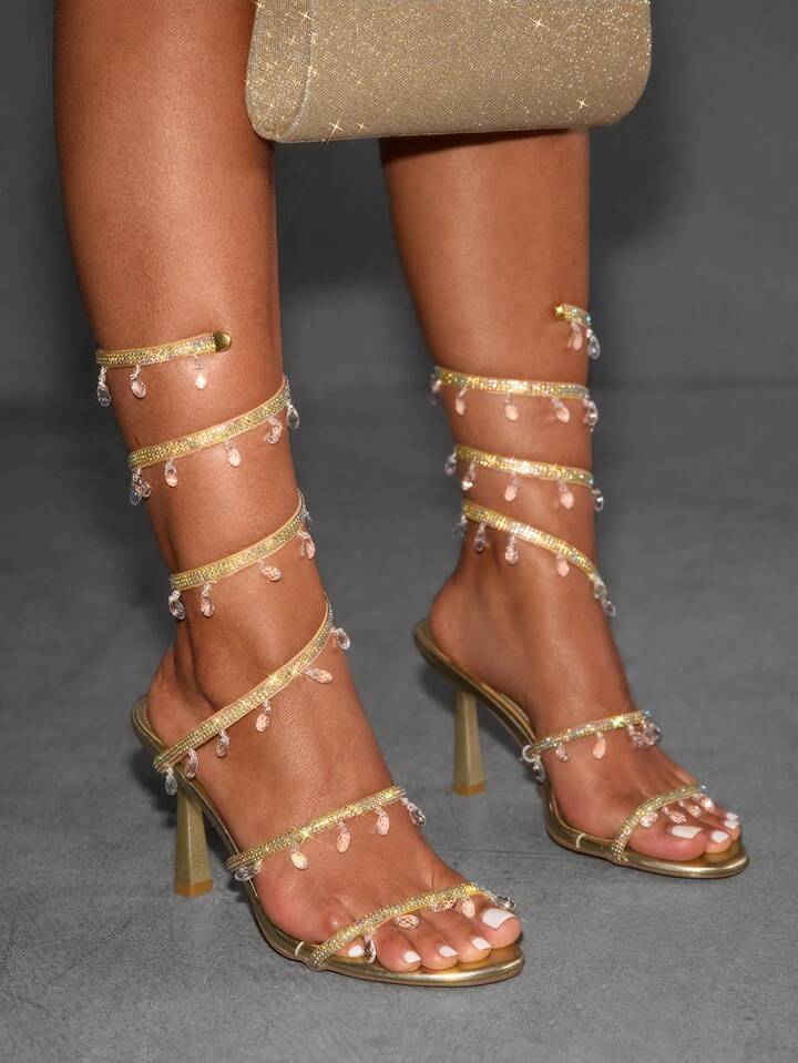 Wrap Around High Heels