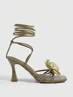 3D Flower High Heels