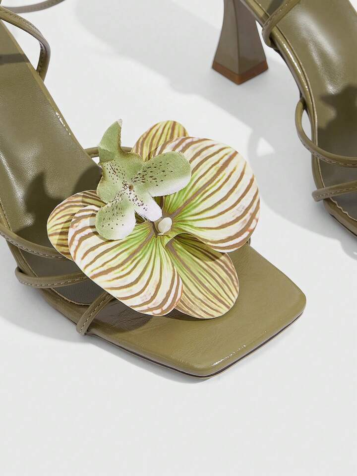 3D Flower High Heels