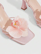 3D Flower High Heels
