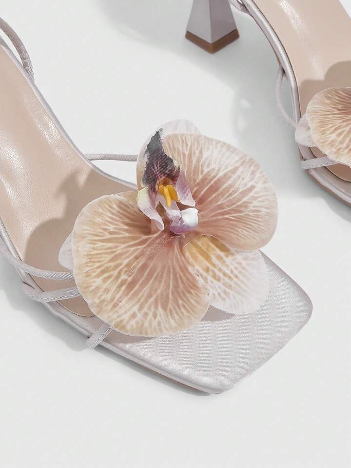 3D Flower High Heels