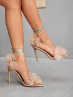 3D Floral High Heels