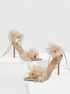 3D Floral High Heels