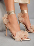 3D Floral High Heels
