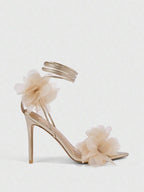 3D Floral High Heels