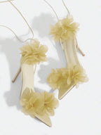 3D Floral High Heels