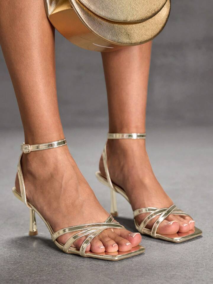 Criss-Cross Strap Sandals