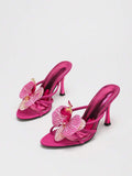 3D Orchid High Heel Sandals