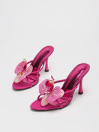 3D Orchid High Heel Sandals